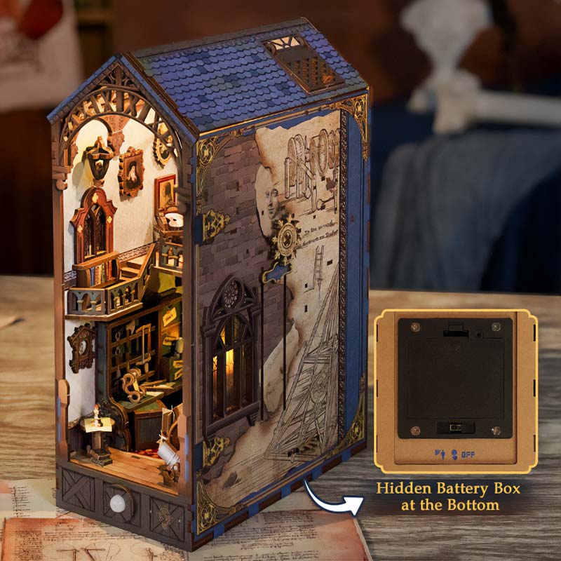 Leonardo Da Vinci Booknook Tonecheer