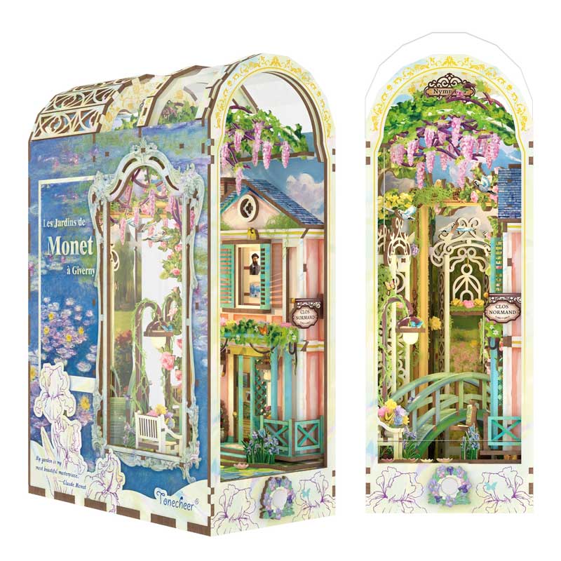 Giverny Garden Claude Monet Booknook Tonecheer