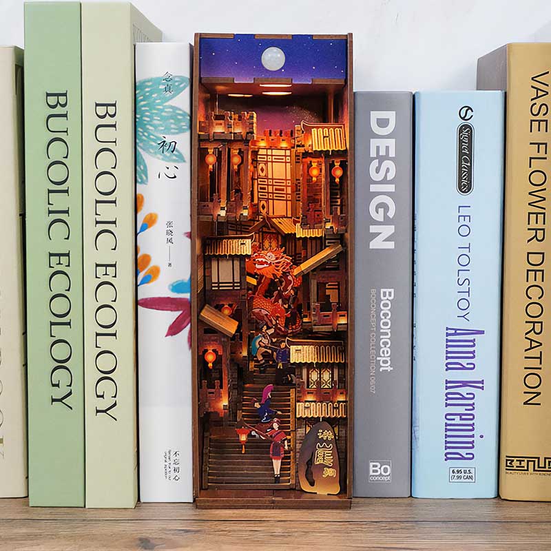 Booknook Fesiluz Lights Separador de Libros Armable Tonecheer