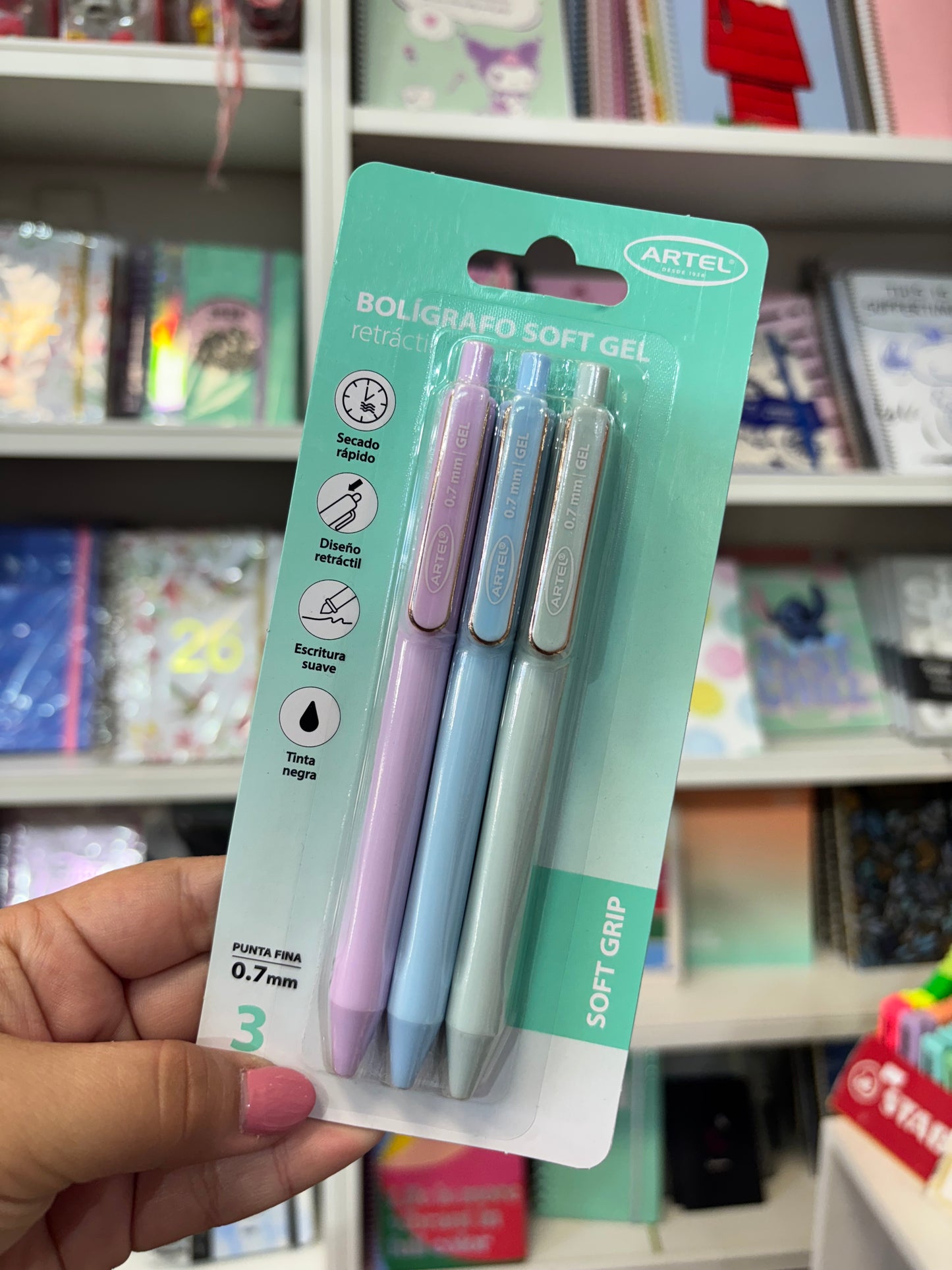 Blíster Lapices Gel Artel 3 Unidades