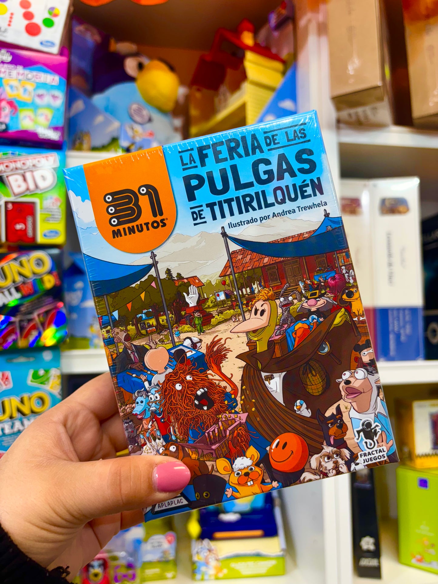 Juego de mesa La Feria de las Pulgas de Titirilquén 31 minutos