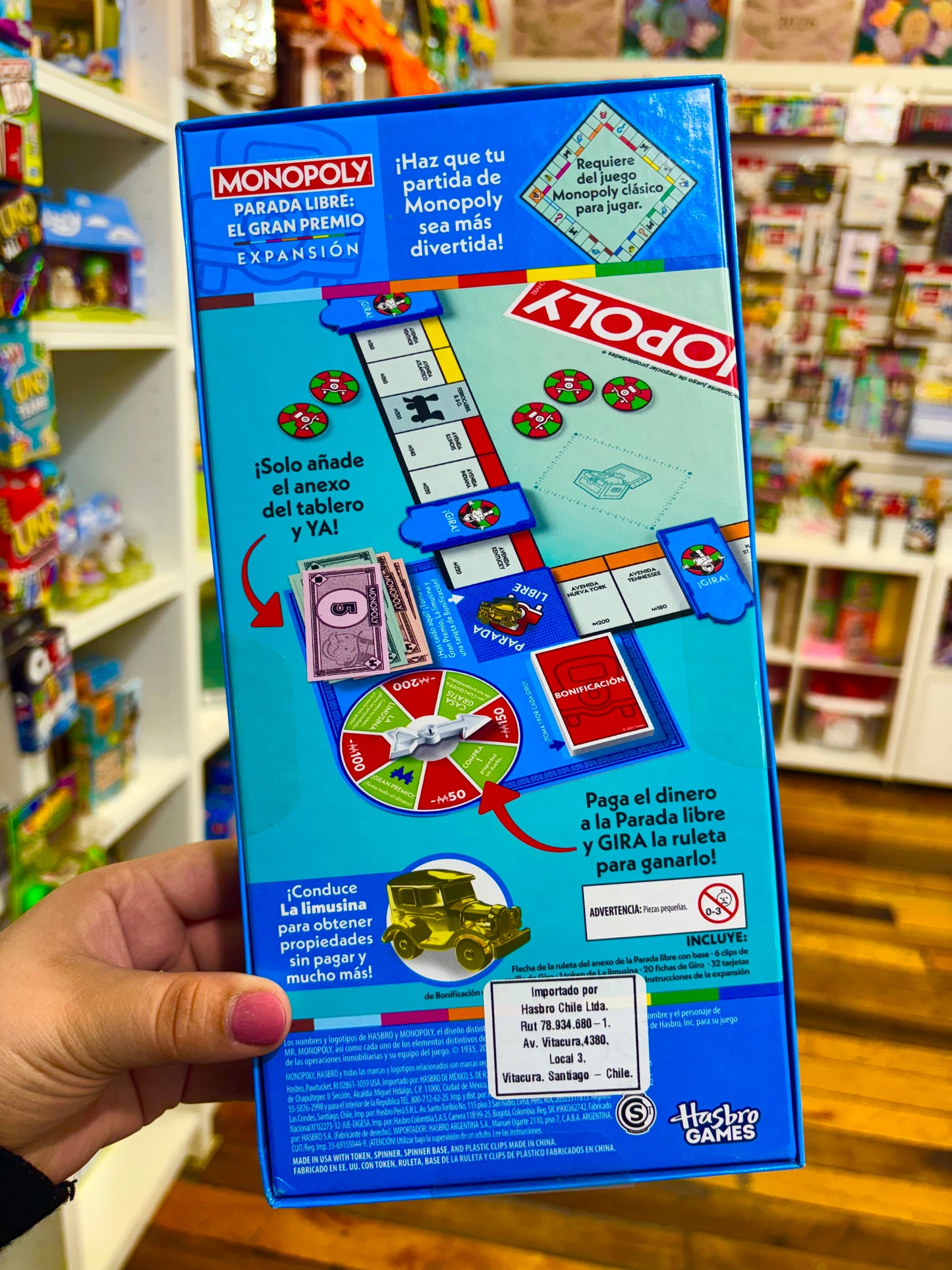 Juego de Mesa Monopoly Expansión Parada Libre: El Gran Premio