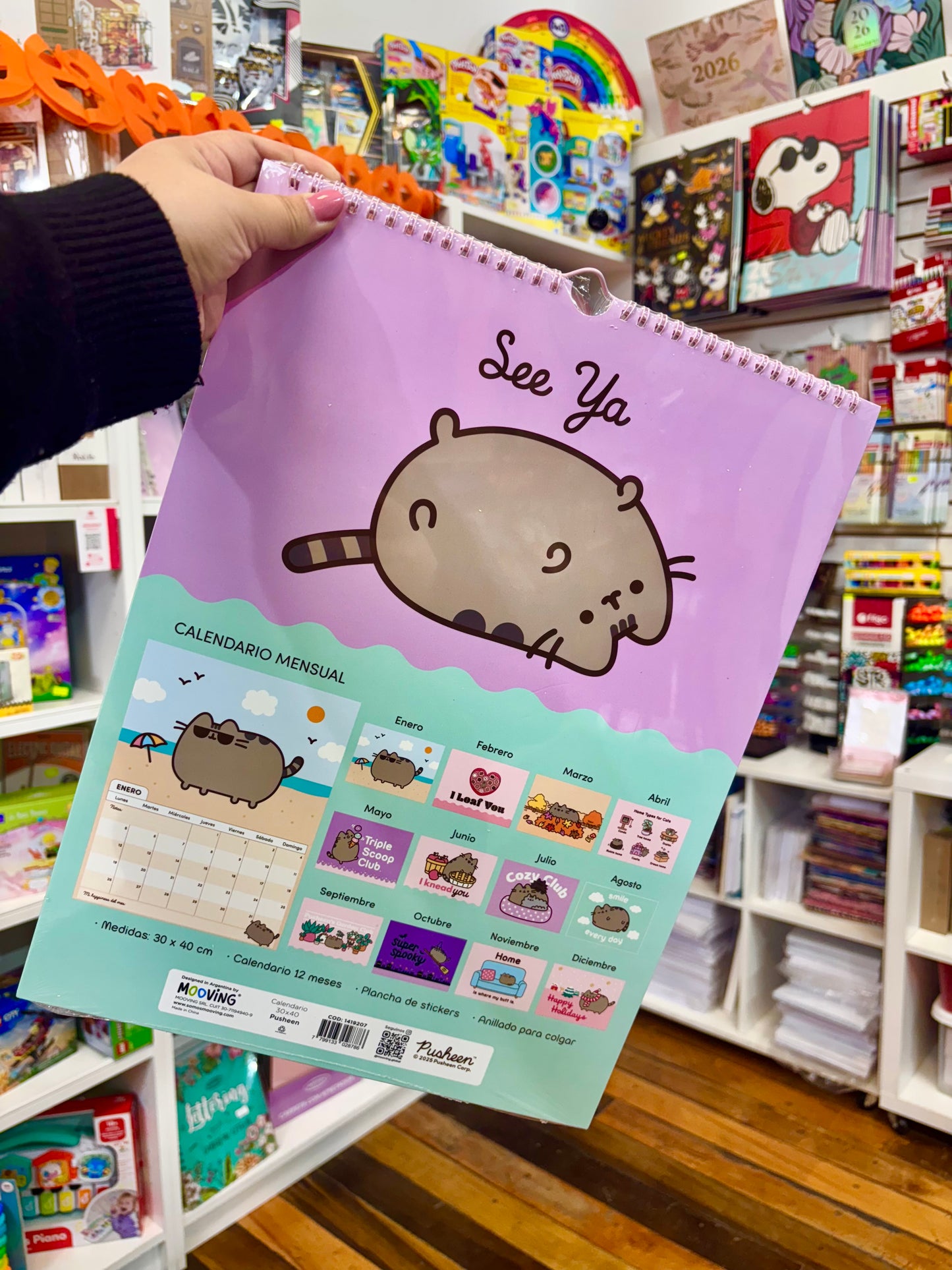 Calendario 2026 Pusheen Mooving