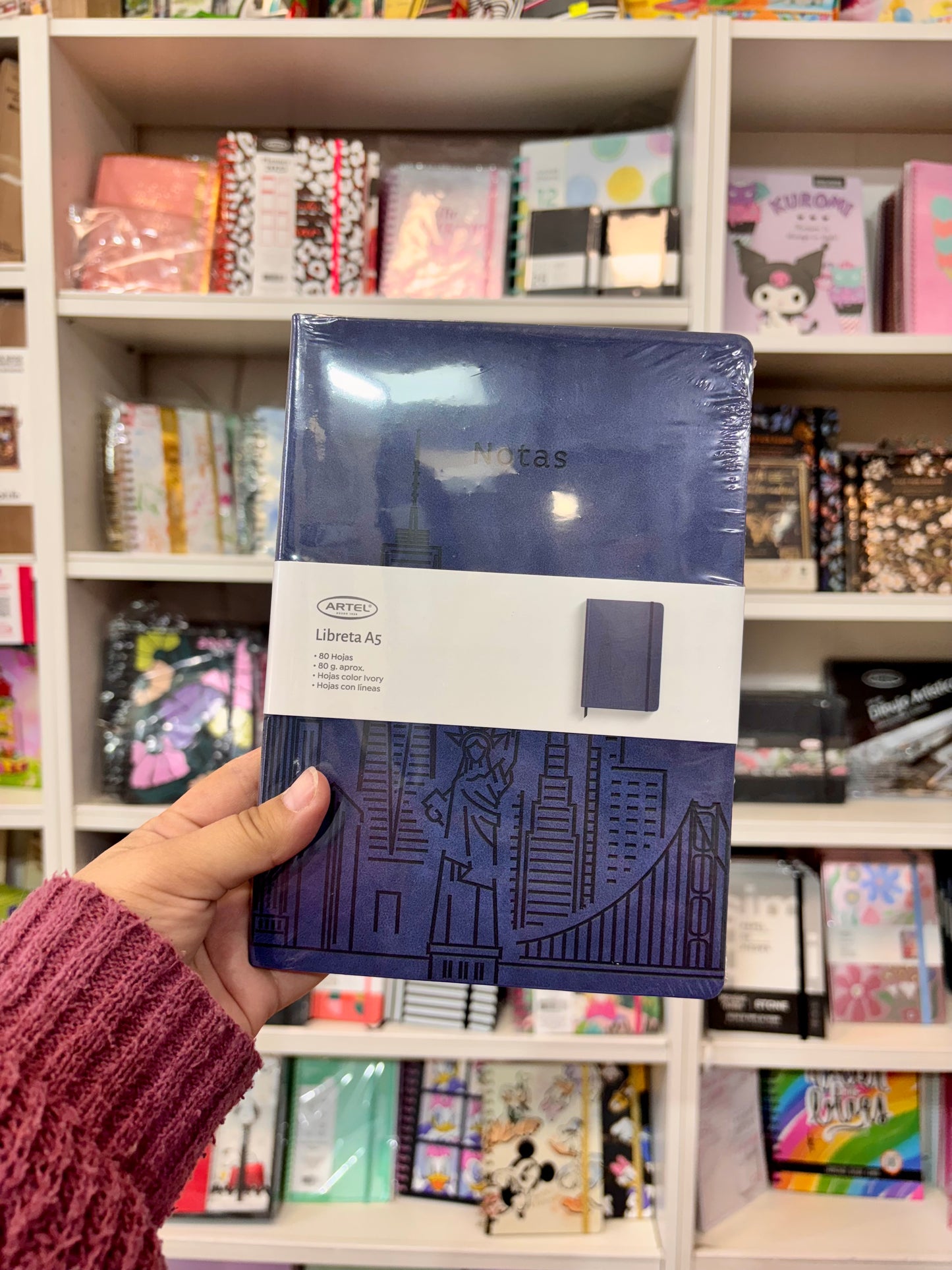 Libreta A5 rayas Artel