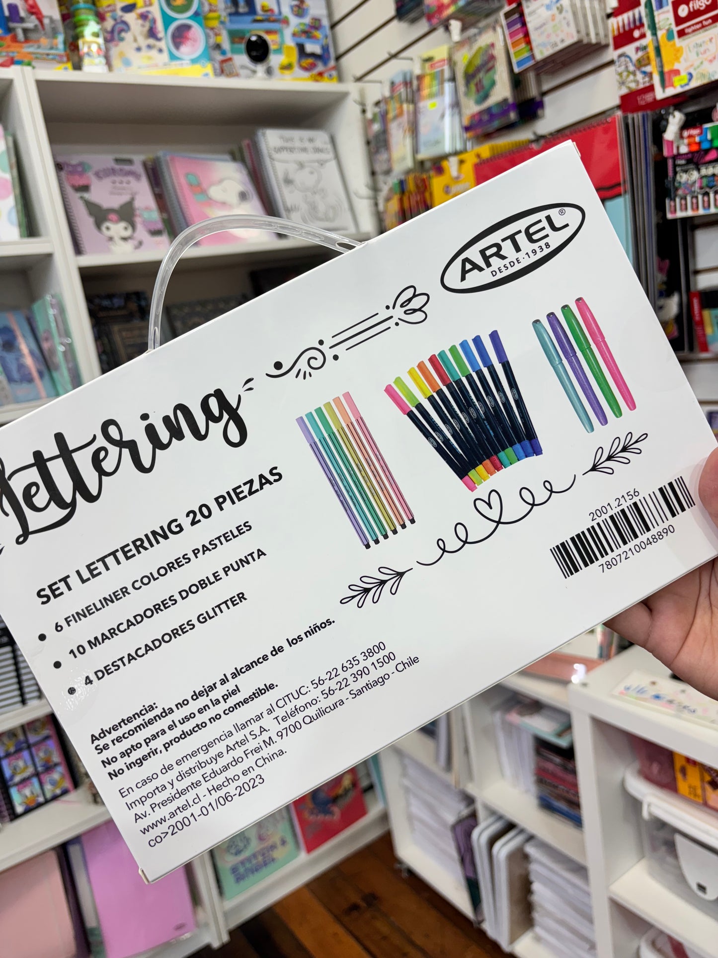 Set lettering 20 piezas Artel
