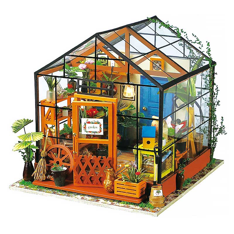 Invernadero Cathy Flower Maqueta Miniatura Puzzle 3D Rolife