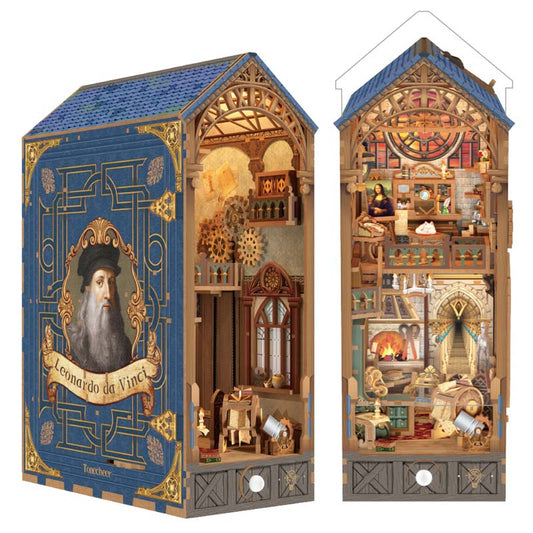 Leonardo Da Vinci Booknook Tonecheer