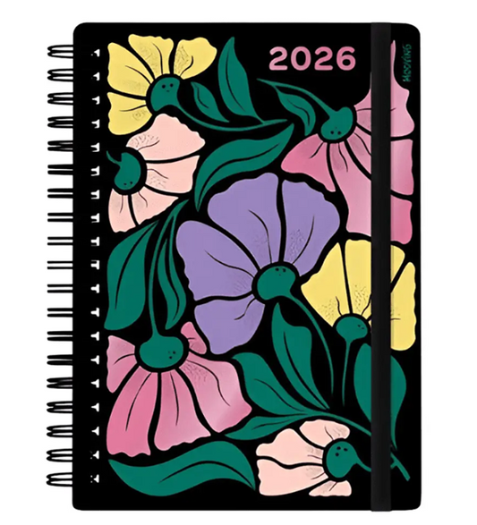 Agenda Espiral Diaria Garden 2026 16x22cm Mooving