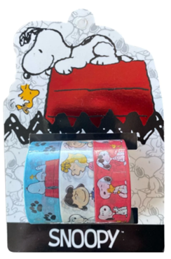 Set 3 Washi Tape Snoopy 1,5 cm x 3 m