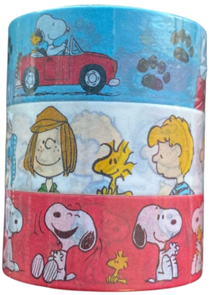Set 3 Washi Tape Snoopy 1,5 cm x 3 m