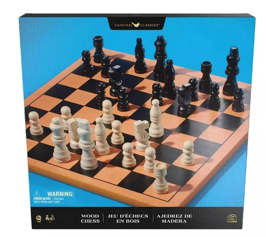 Ajedrez Madera Profesional Juego Mesa Spin Master