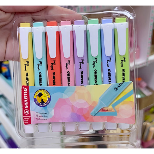 Set De Resaltadores Stabilo Swing Cool Pastel X 8 Estuche