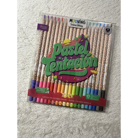 Estuche Con 20 Lápices Colores Pastel Premium