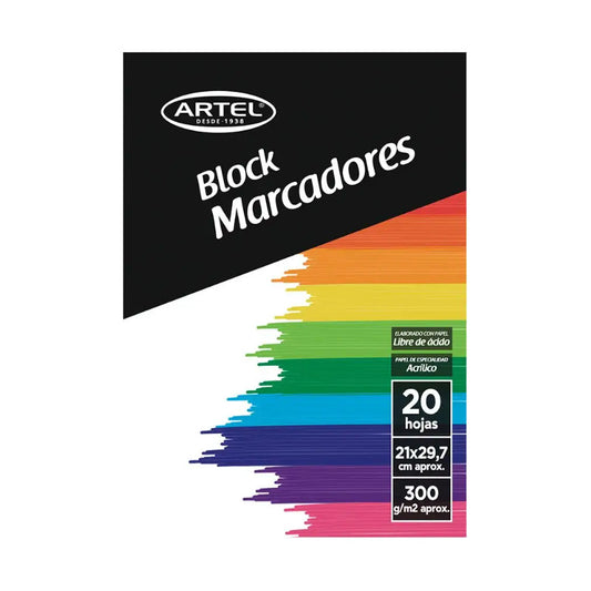 Block Marcadores 120gr A4