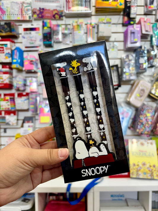 SET 3 BOLÍGRAFOS SNOOPY