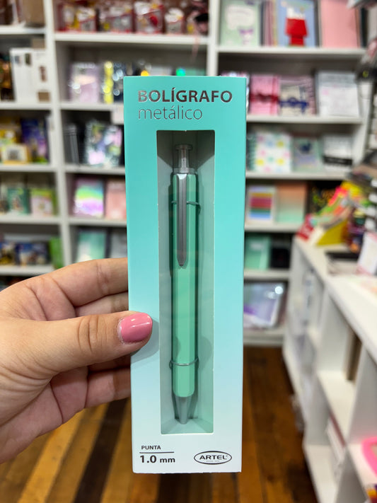 Lapiz Metálico De Gel Artel Pastel Con Caja