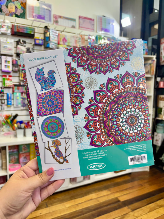 BLOCK PARA COLOREAR MANDALAS