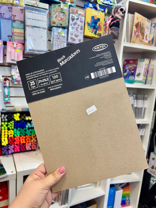 Block Marcadores 120gr A4