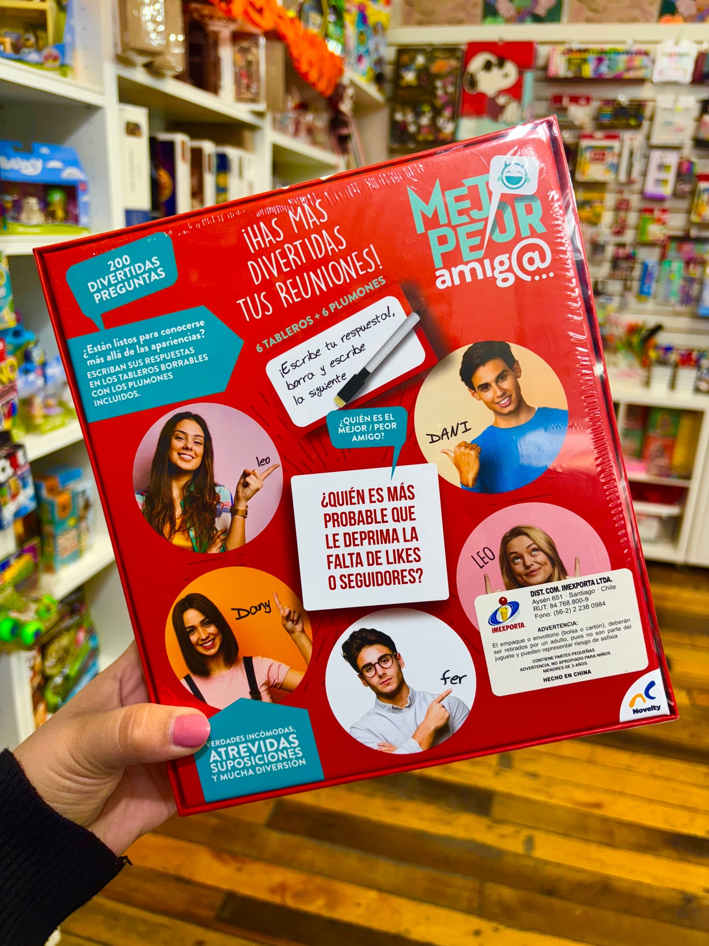 Juego De Cartas Mejor Peor Amigo Novelty