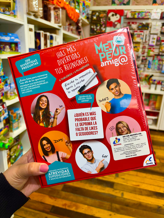 Juego De Cartas Mejor Peor Amigo Novelty
