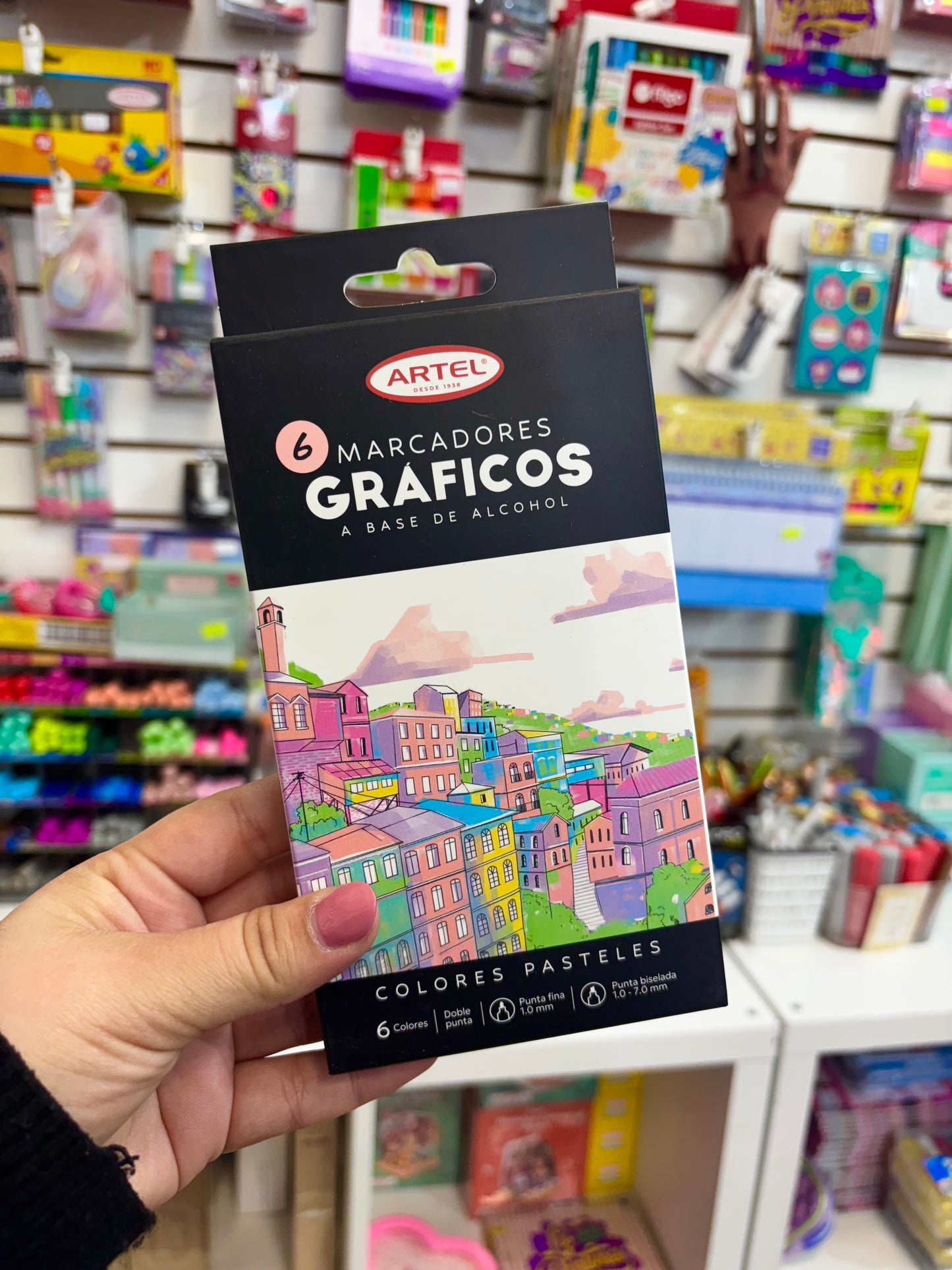 Marcadores Gráficos 6 Colores Pasteles