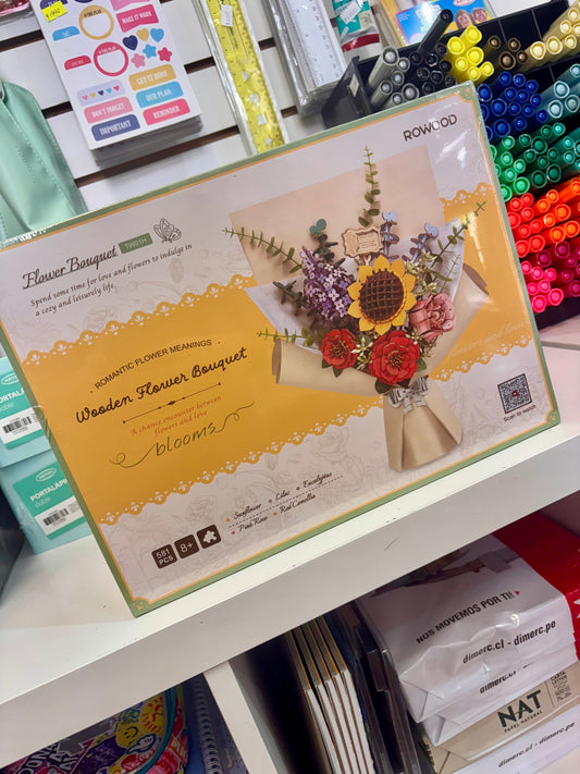 Armable 3D Ramo de flores Wooden Flower Bouquet Rowood