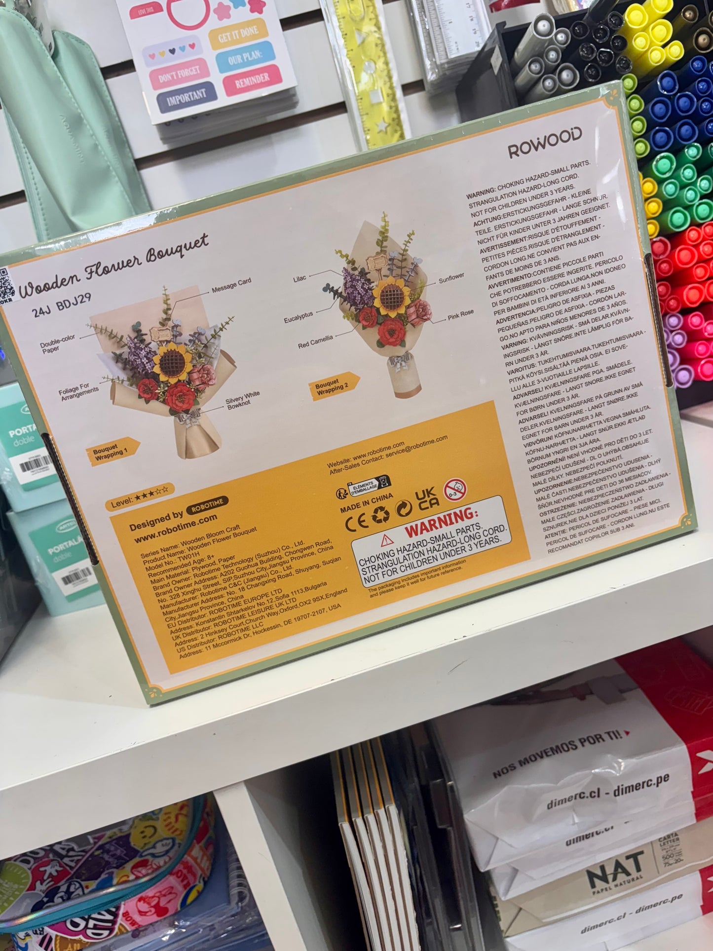 Armable 3D Ramo de flores Wooden Flower Bouquet Rowood