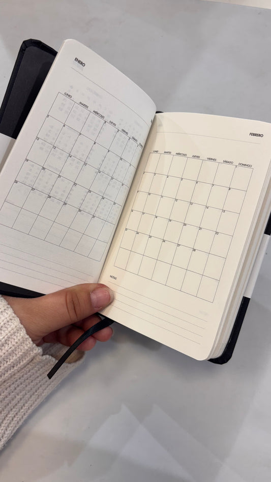 Agenda 2026 semanal negra