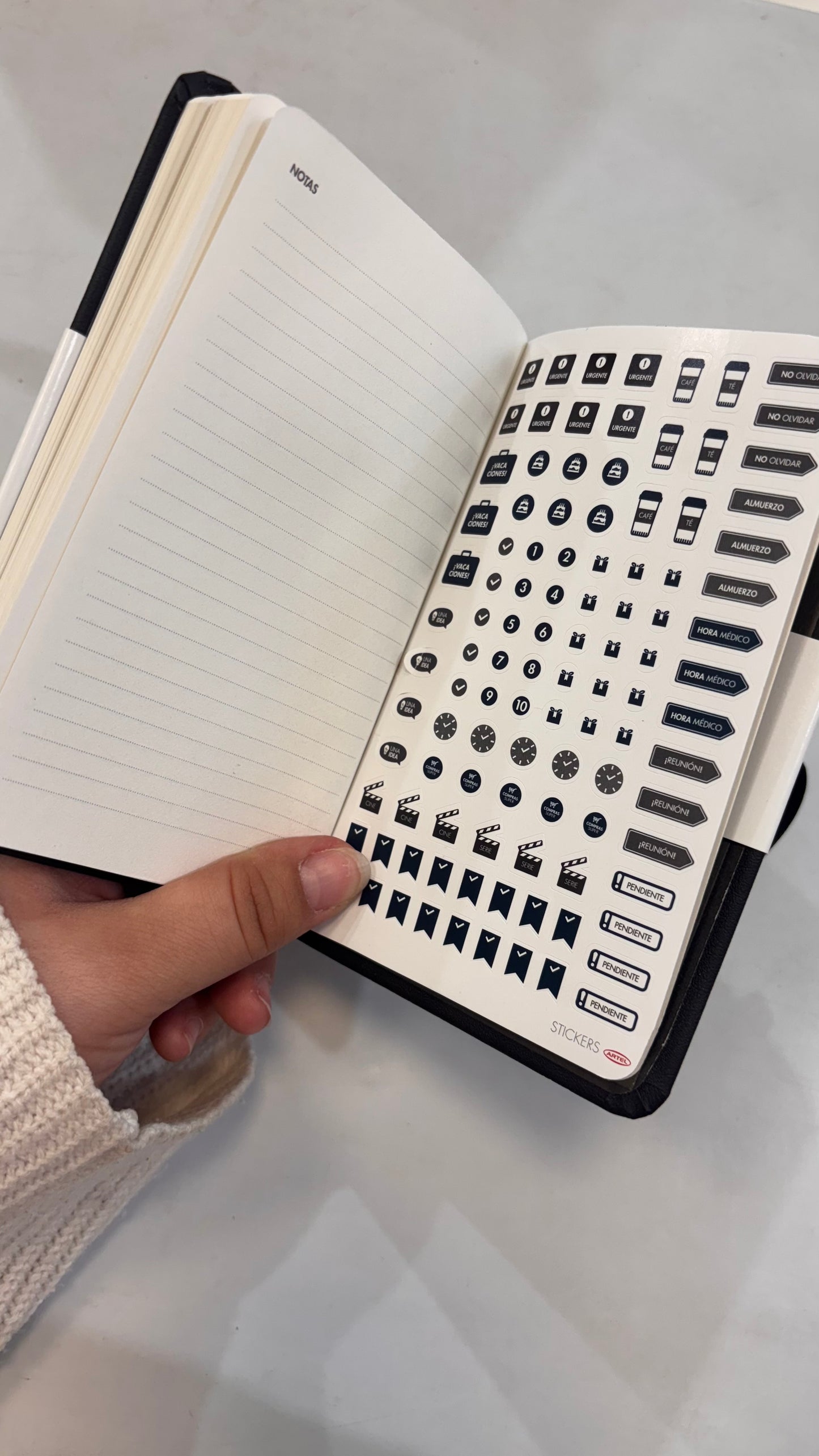 Agenda 2026 semanal negra