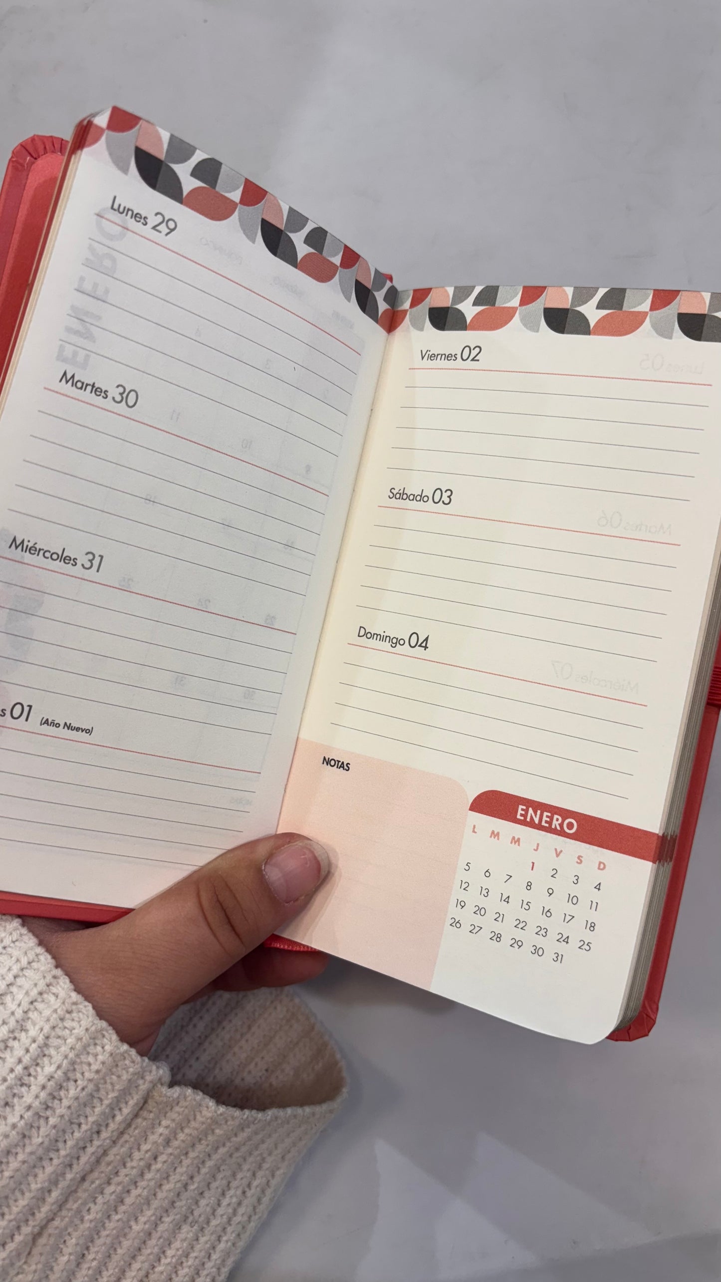 Agenda 2026 semanal chequera