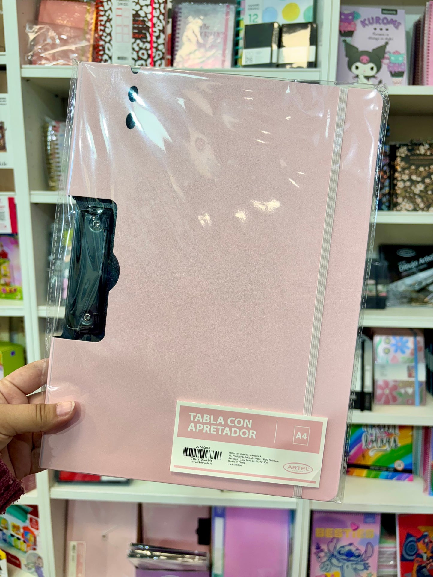 Tabla con apretador A4 Artel