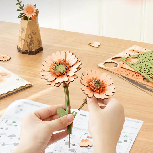 Flor Gerbera Light Orange Rowood