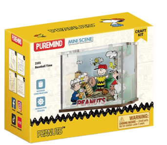 Snoopy Baseball Mini Escena Puremind