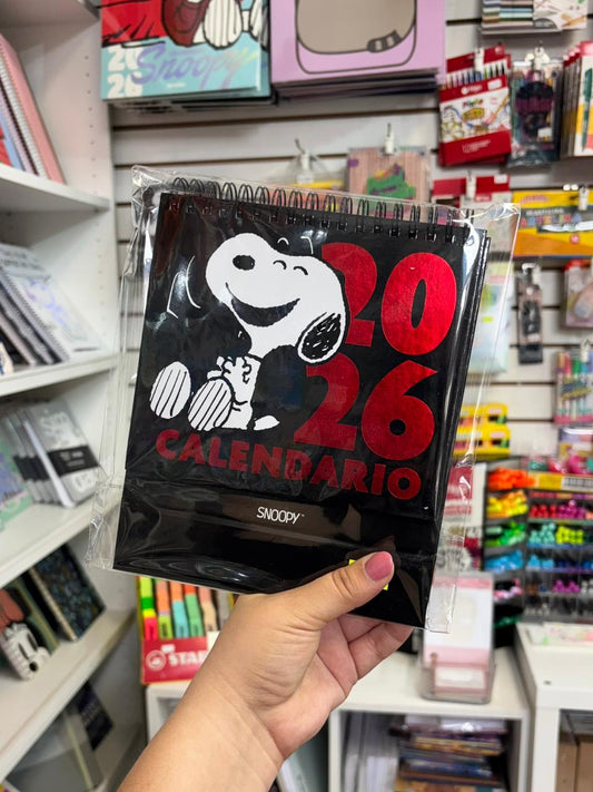 Calendario Snoopy 2026 de escritorio