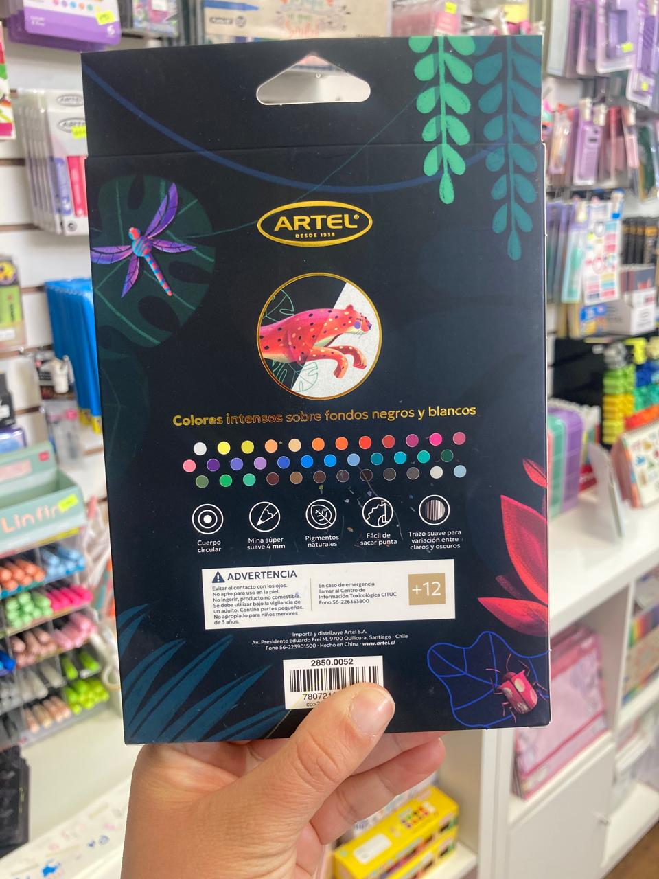 Set de 36 colores Lapices supersoft Artel