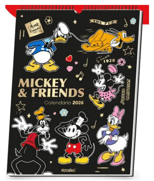 Calendario 2026 Mickey & Friends Mooving