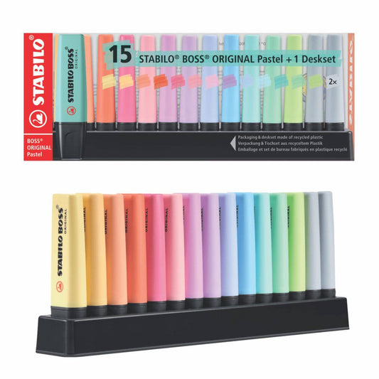 Set Pastel Stabilo Boss 15 Colores
