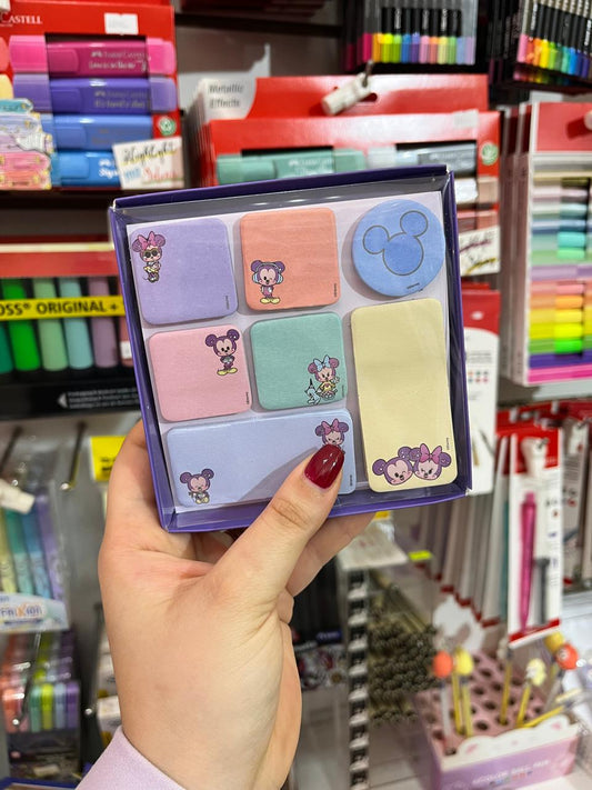 Set Notas Adhesivas Minnie, Mickey