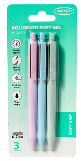 Blíster Lapices Gel Artel 3 Unidades