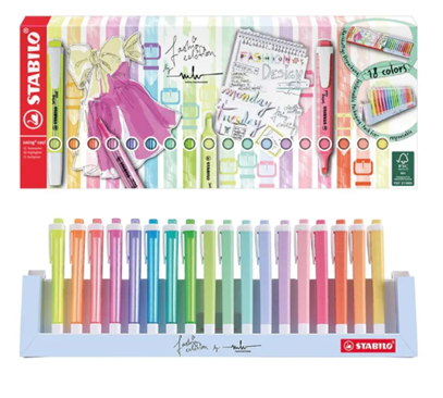 Set Swing Cool 18 Colores Stabilo